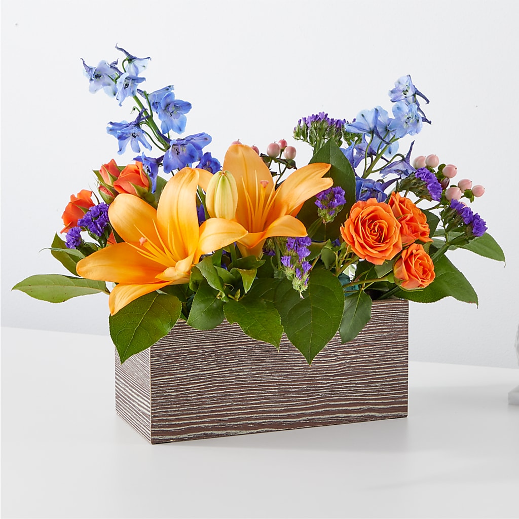 Radiant Citrus Box Bouquet – FLEUR & CO, Spartanburg SC