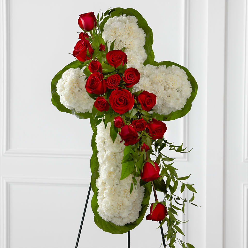 Floral Cross Easel – FLEUR & CO, Spartanburg SC