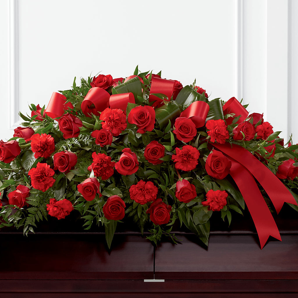 Tribute of Life Casket Spray – FLEUR & CO, Spartanburg SC