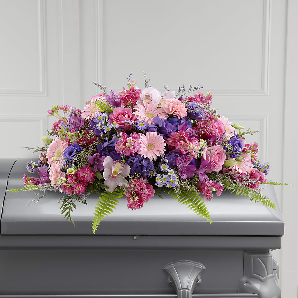 Glorious Garden Casket Spray – FLEUR & CO, Spartanburg SC