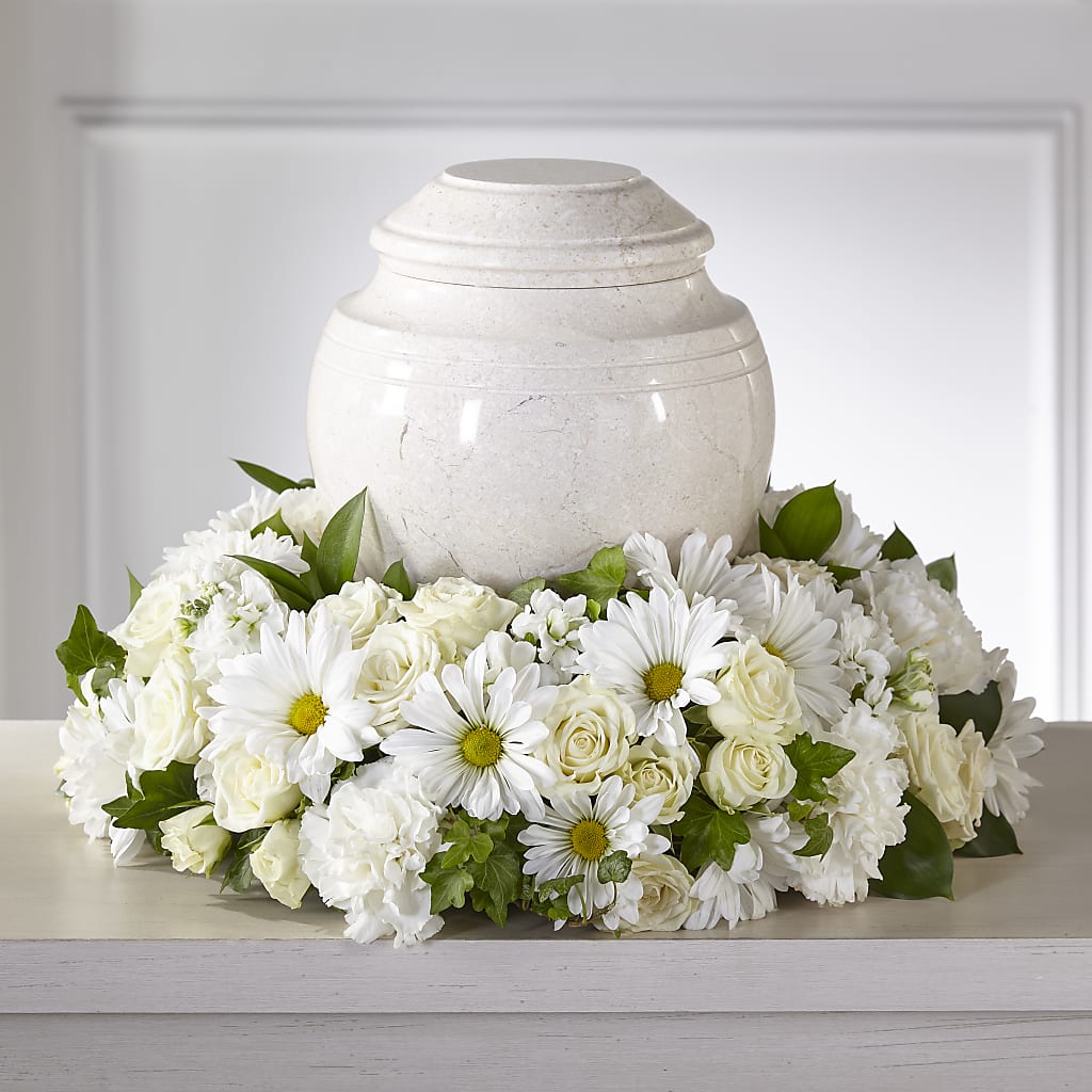 Ivory Gardens Cremation Adornment – FLEUR & CO, Spartanburg SC