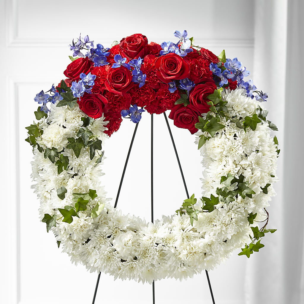 Patriotic Passion Wreath – FLEUR & CO, Spartanburg SC