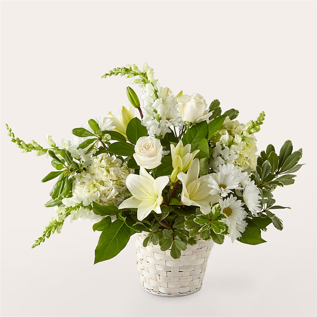 Ivory Elegance Floral Basket – FLEUR & CO, Spartanburg SC