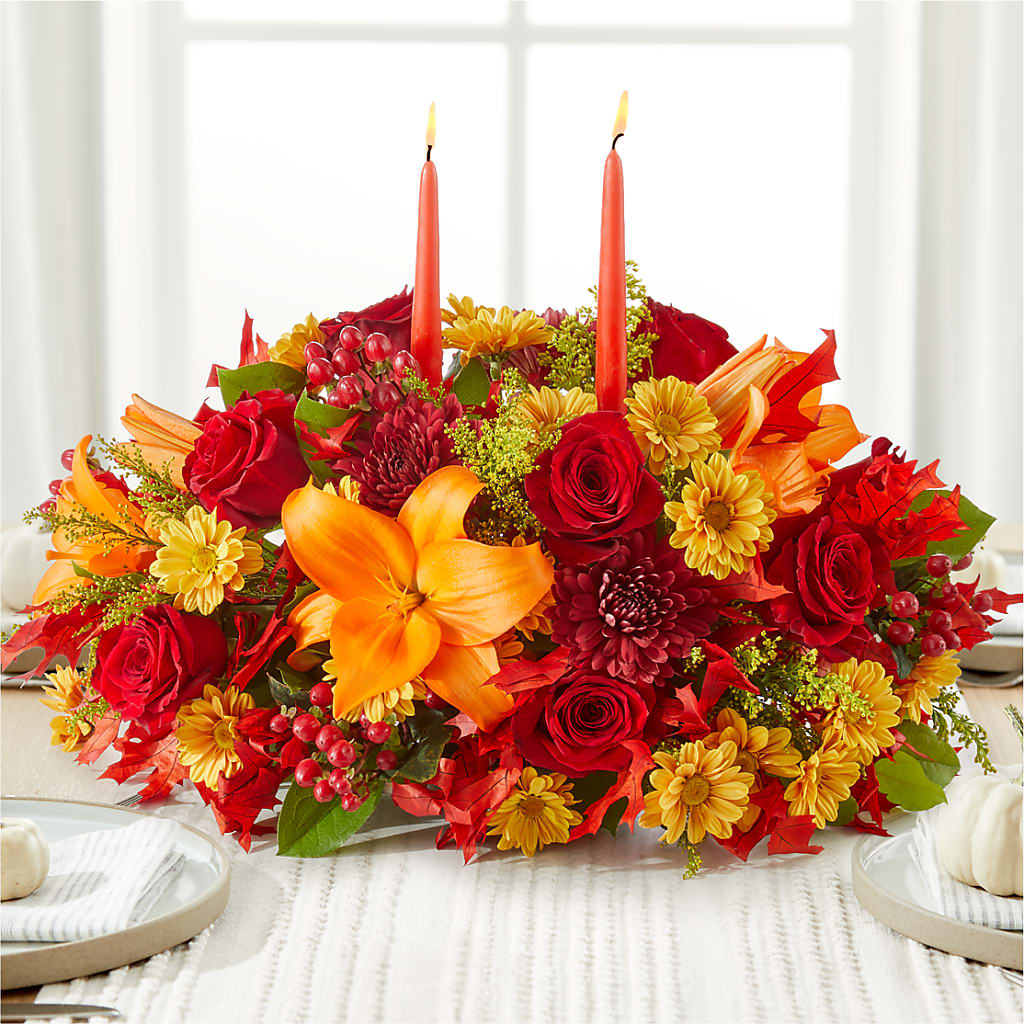 Autumn's Embrace Centerpiece – FLEUR & CO, Spartanburg SC