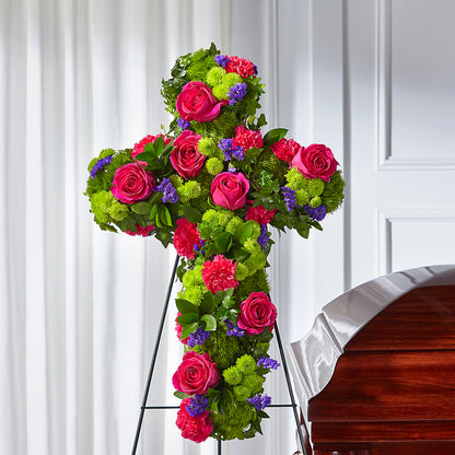 Tribute Rose Floral Cross – FLEUR & CO, Spartanburg SC