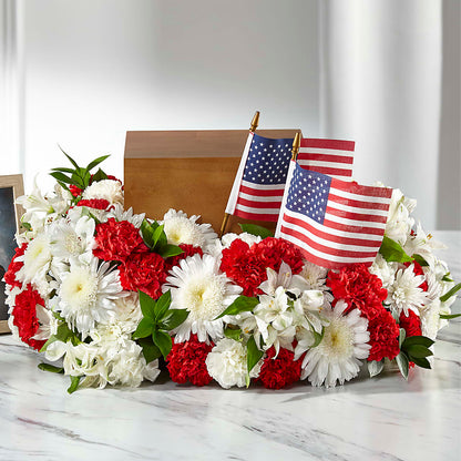 Spirit of Patriotism Cremation Adornment – FLEUR & CO, Spartanburg SC