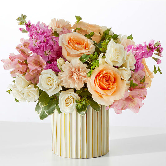 Paradise Bouquet with Ivory Vase – FLEUR & CO, Spartanburg SC