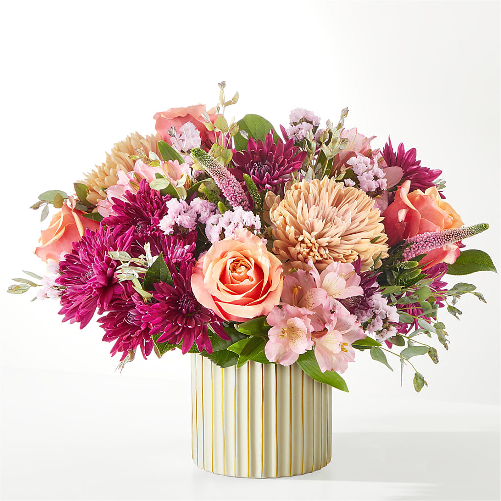 Berry Cobbler Bouquet with Ivory Vase – FLEUR & CO, Spartanburg SC