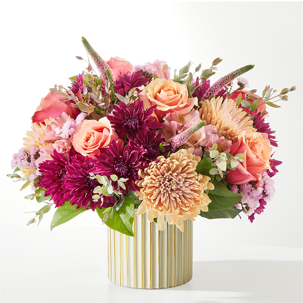 Berry Cobbler Bouquet with Ivory Vase – FLEUR & CO, Spartanburg SC