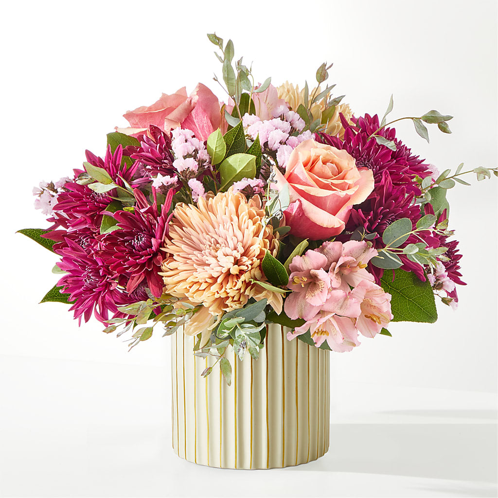 Berry Cobbler Bouquet with Ivory Vase – FLEUR & CO, Spartanburg SC