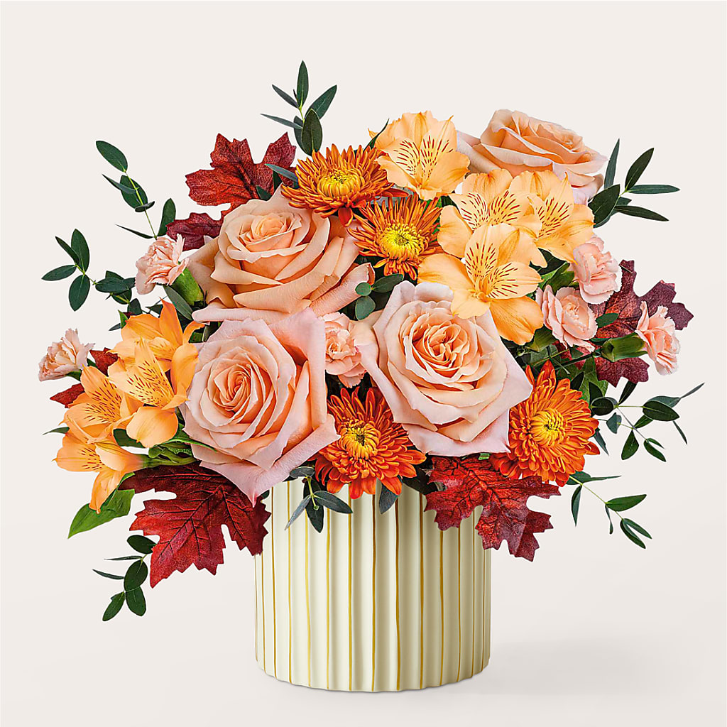 Spiced Latte Bouquet with Ivory Vase – FLEUR & CO, Spartanburg SC