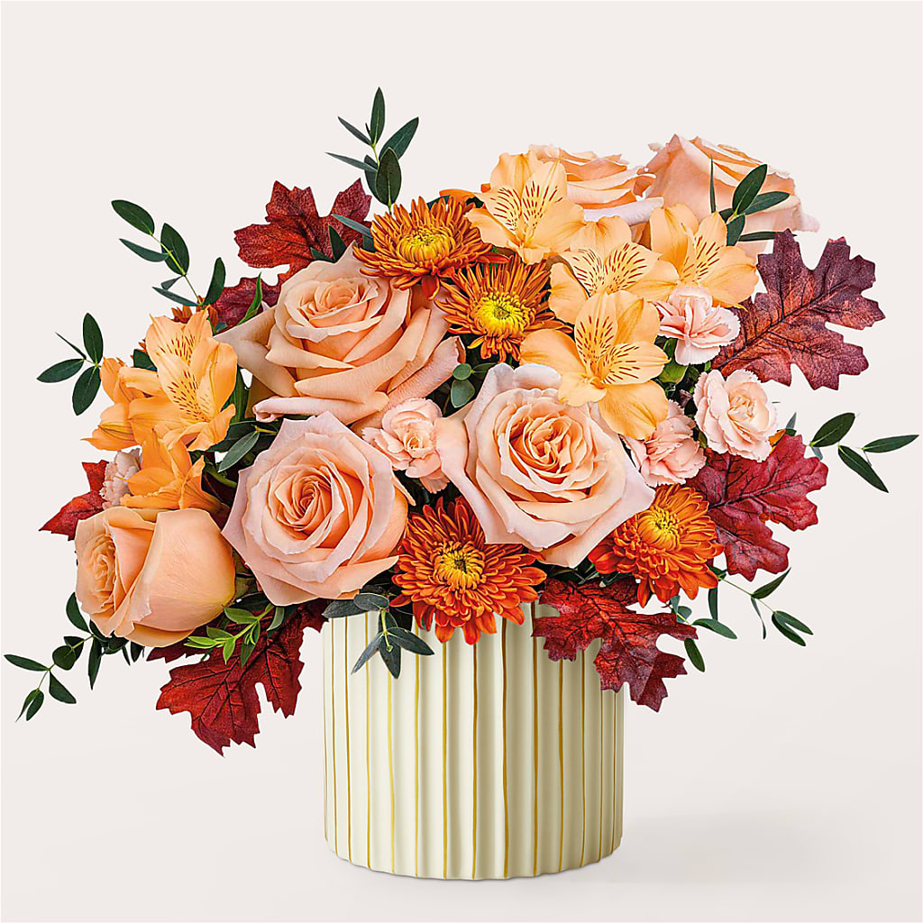 Spiced Latte Bouquet with Ivory Vase – FLEUR & CO, Spartanburg SC
