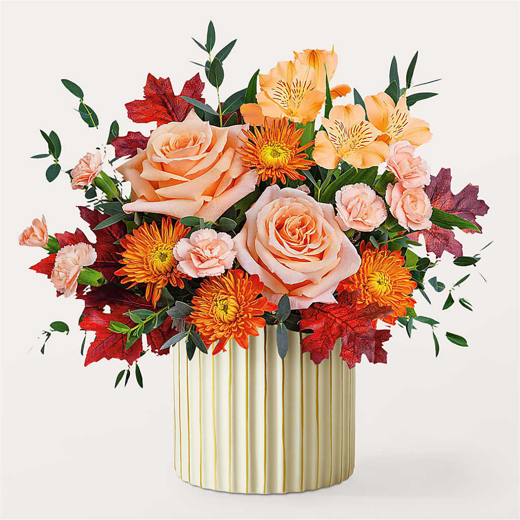 Spiced Latte Bouquet with Ivory Vase – FLEUR & CO, Spartanburg SC
