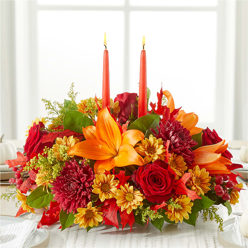 Autumn's Embrace Centerpiece – FLEUR & CO, Spartanburg SC