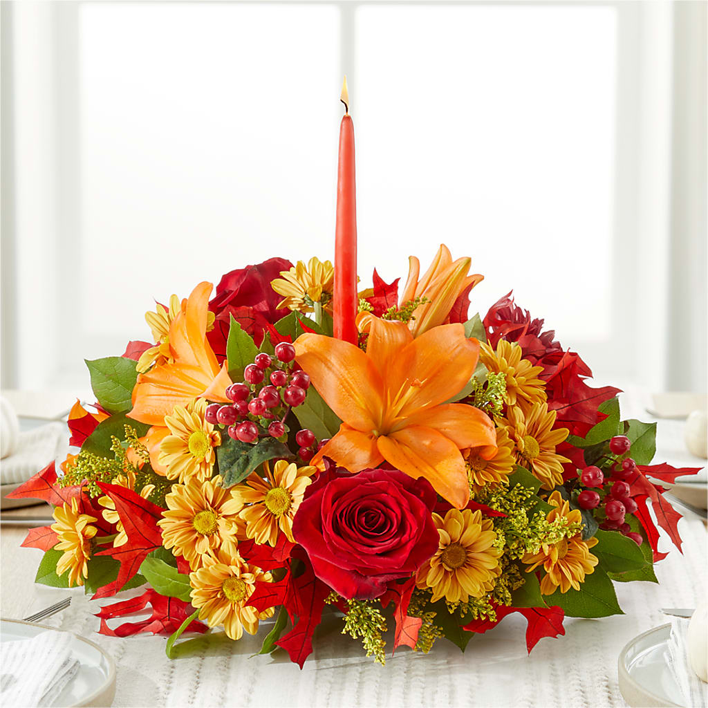Autumn's Embrace Centerpiece – FLEUR & CO, Spartanburg SC