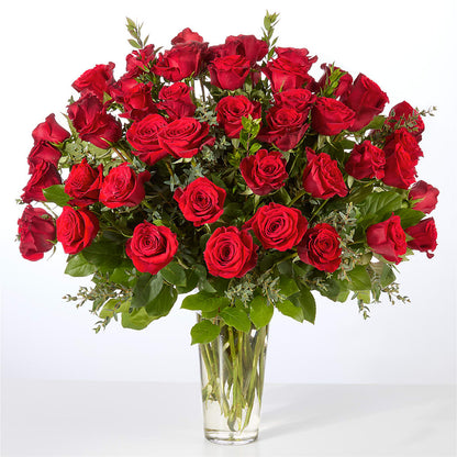 Forever Yours Fifty Stem Red Rose Bouquet – FLEUR & CO, Spartanburg SC